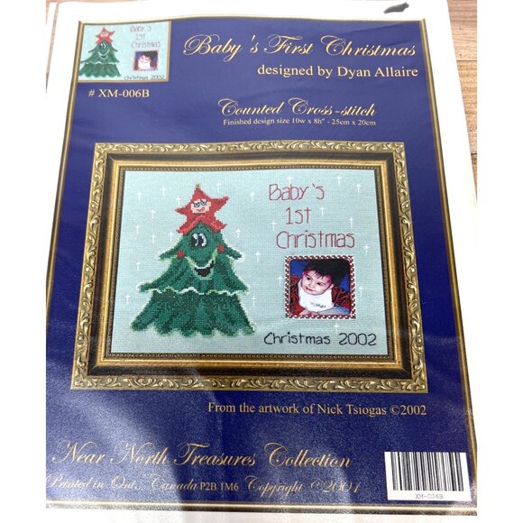 Babys First Christmas Cross-Stitch Pattern By Dyan Allaire - Picture 2 of 2